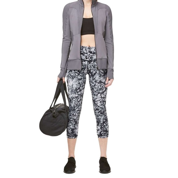 Lululemon Wunder Under Crop high rise leggings luxtreme 21” night garden women 6 - Picture 11 of 11